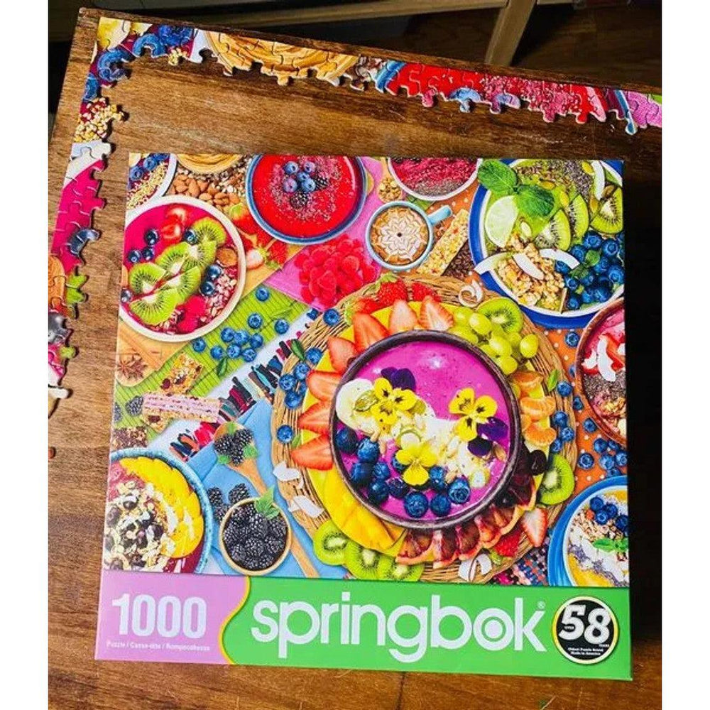 Smoothie Bowls 1000 Piece Jigsaw Puzzle Springbok (ONLINE ORDER ONLY)