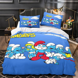 Smurfs Bedding Set Quilt Duvet Cover Without Filler (Online Order Only)