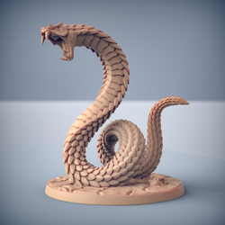 3D Printed Artisan Guild Giant Snakes Maneaters Nagarots 28mm 32mm (Online Only)