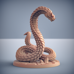 3D Printed Artisan Guild Giant Snakes Maneaters Nagarots 28mm 32mm (Online Only)