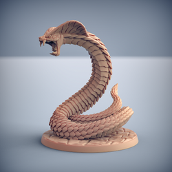 3D Printed Artisan Guild Giant Snakes Maneaters Nagarots 28mm 32mm (Online Only)