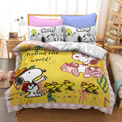 Snoopy Bedding Set Quilt Duvet Covers Without Filler (Online Order Only)