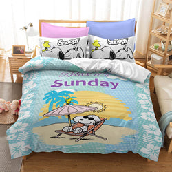 Snoopy Bedding Set Quilt Duvet Covers Without Filler (Online Order Only)
