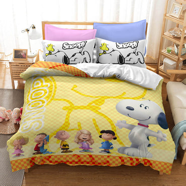 Snoopy Bedding Set Quilt Duvet Covers Without Filler (Online Order Only)