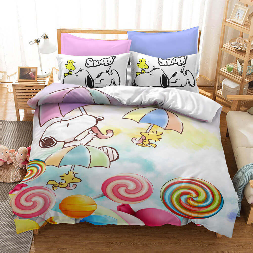Snoopy Bedding Set Quilt Duvet Covers Without Filler (Online Order Only)