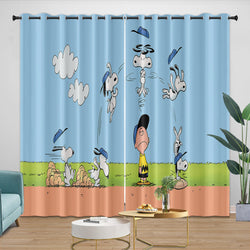 Snoopy Curtains Blackout Window Drapes Room Decoration (ONLINE ORDER ONLY)