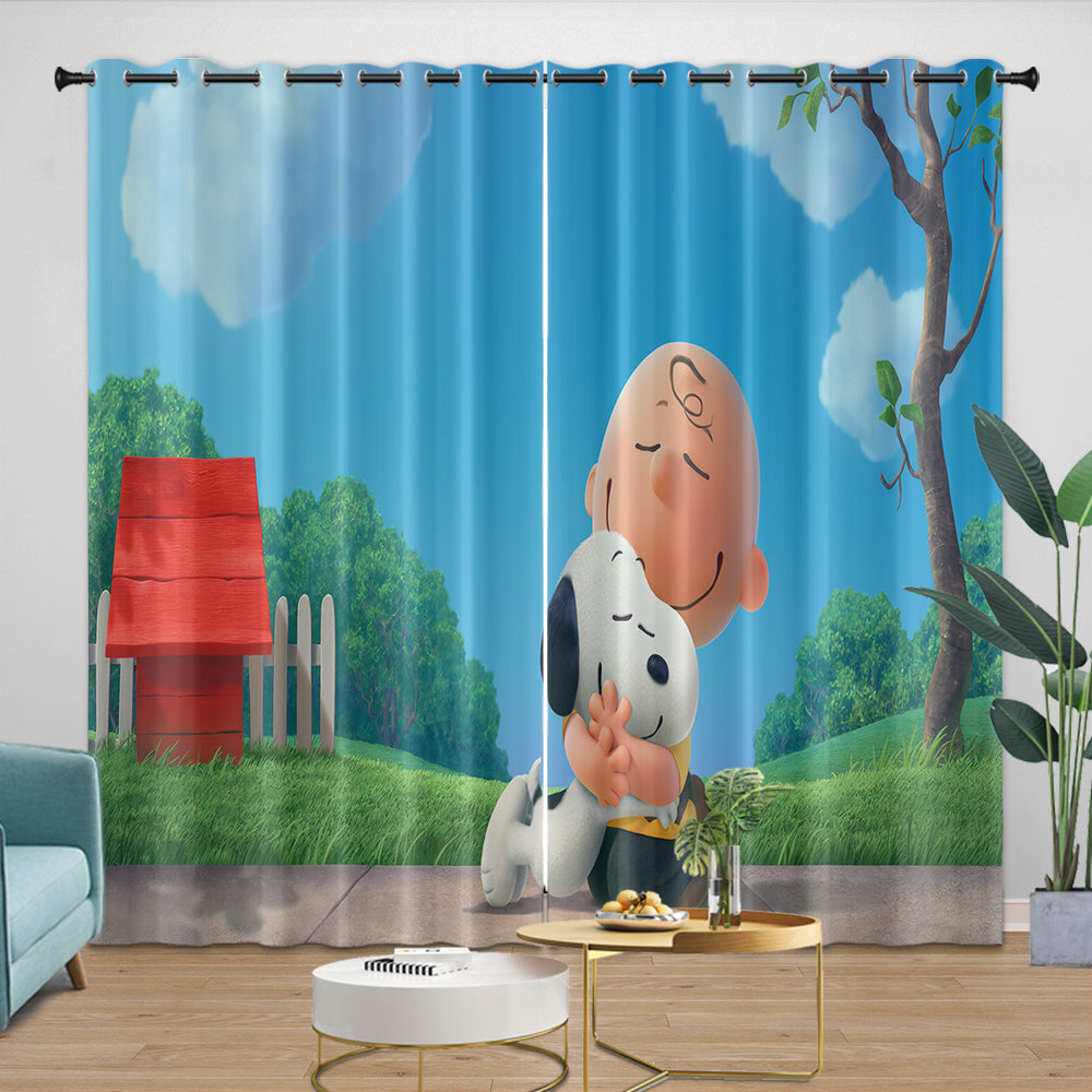 Snoopy Curtains Blackout Window Drapes Room Decoration (ONLINE ORDER ONLY)