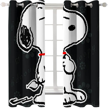 Snoopy Curtains Blackout Window Treatments Drapes for Room Decoration (Online Order Only)