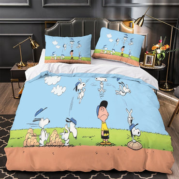Snoopy Duvet Cover Kids Room Bedding Set Without Filler (ONLINE ORDER ONLY)