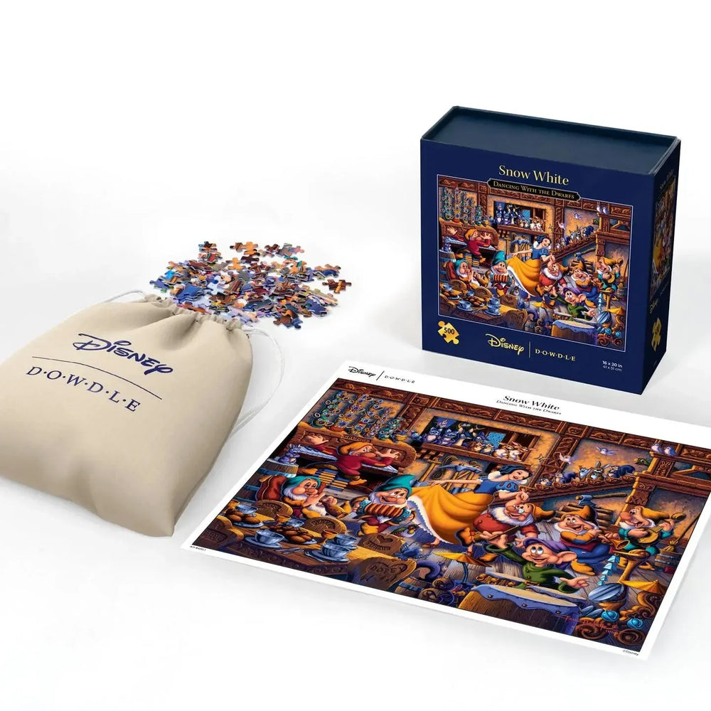 Snow White Dancing with the Dwarfs 500 Piece Jigsaw Puzzle Disney x Dowdle (ONLINE ORDER ONLY)