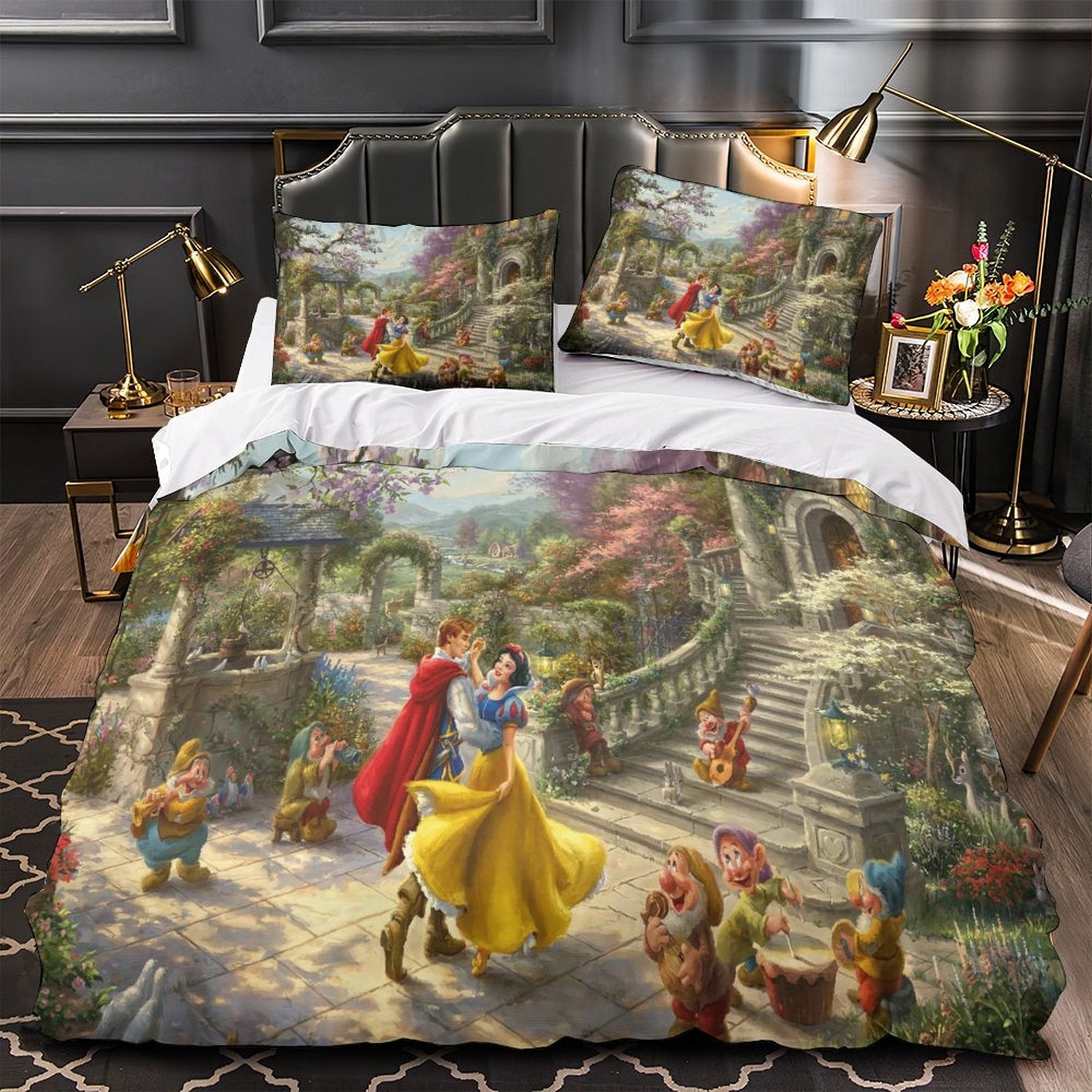 Snow White Bedding Set Pattern Quilt Cover Without Filler (Online Order Only)