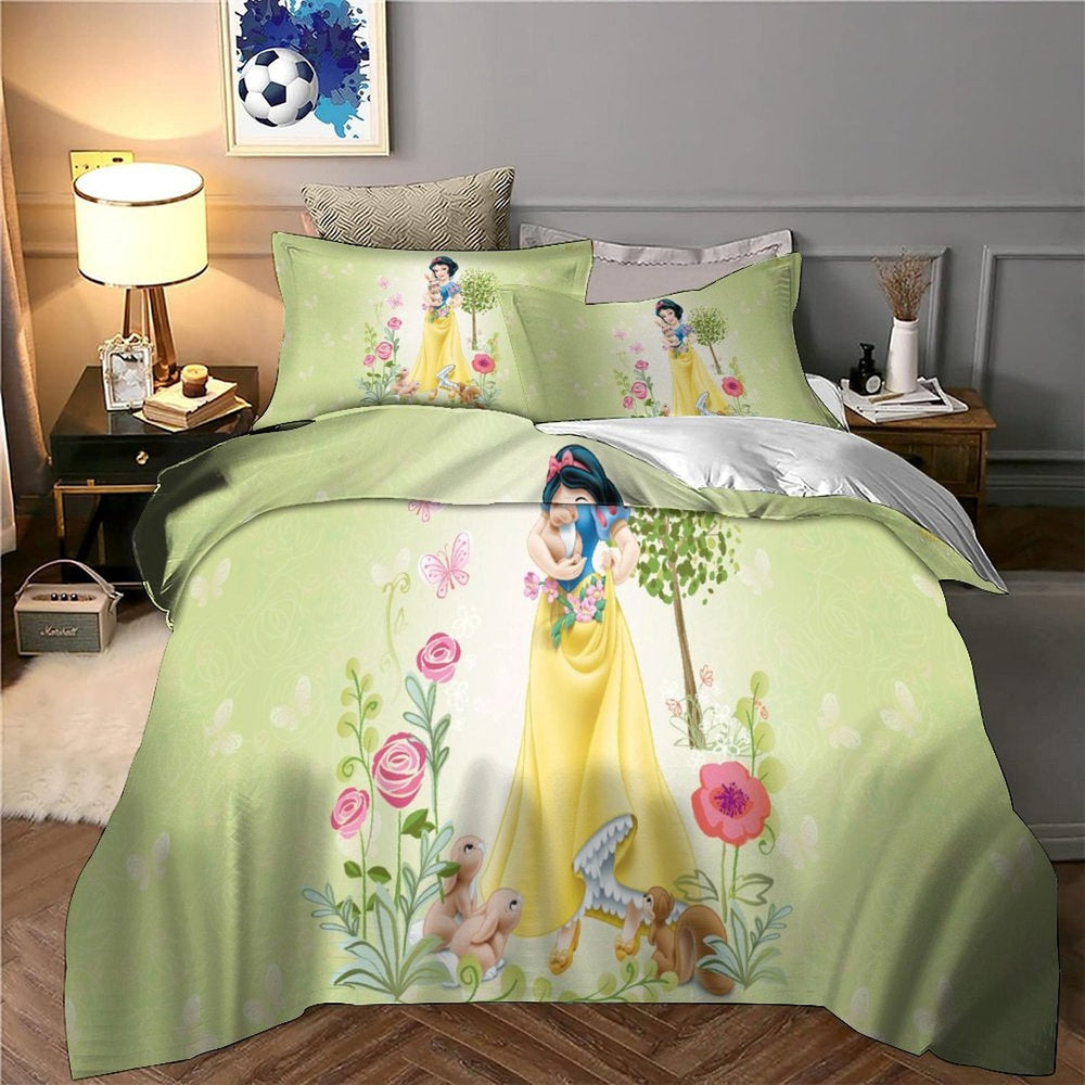 Snow White Bedding Set Pattern Quilt Cover Without Filler (Online Order Only)