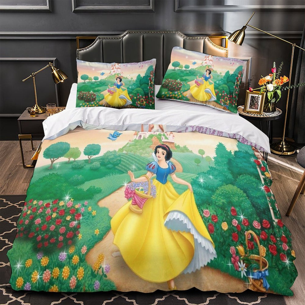 Snow White Bedding Set Pattern Quilt Cover Without Filler (Online Order Only)
