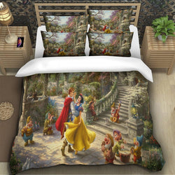 Snow White Bedding Set Pattern Quilt Cover Without Filler (Online Order Only)