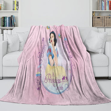 Snow White Blanket Flannel Fleece Throw Room Decoration (Online Order Only)