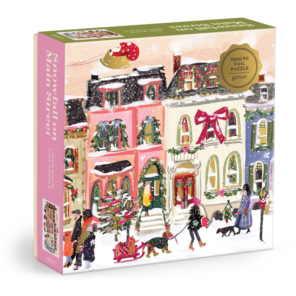Snowfall on Main Street 1000 Piece Jigsaw Puzzle Galison