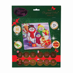 Snowman Family Crystal Art Card Kit Craft Buddy (ONLINE ORDER ONLY)