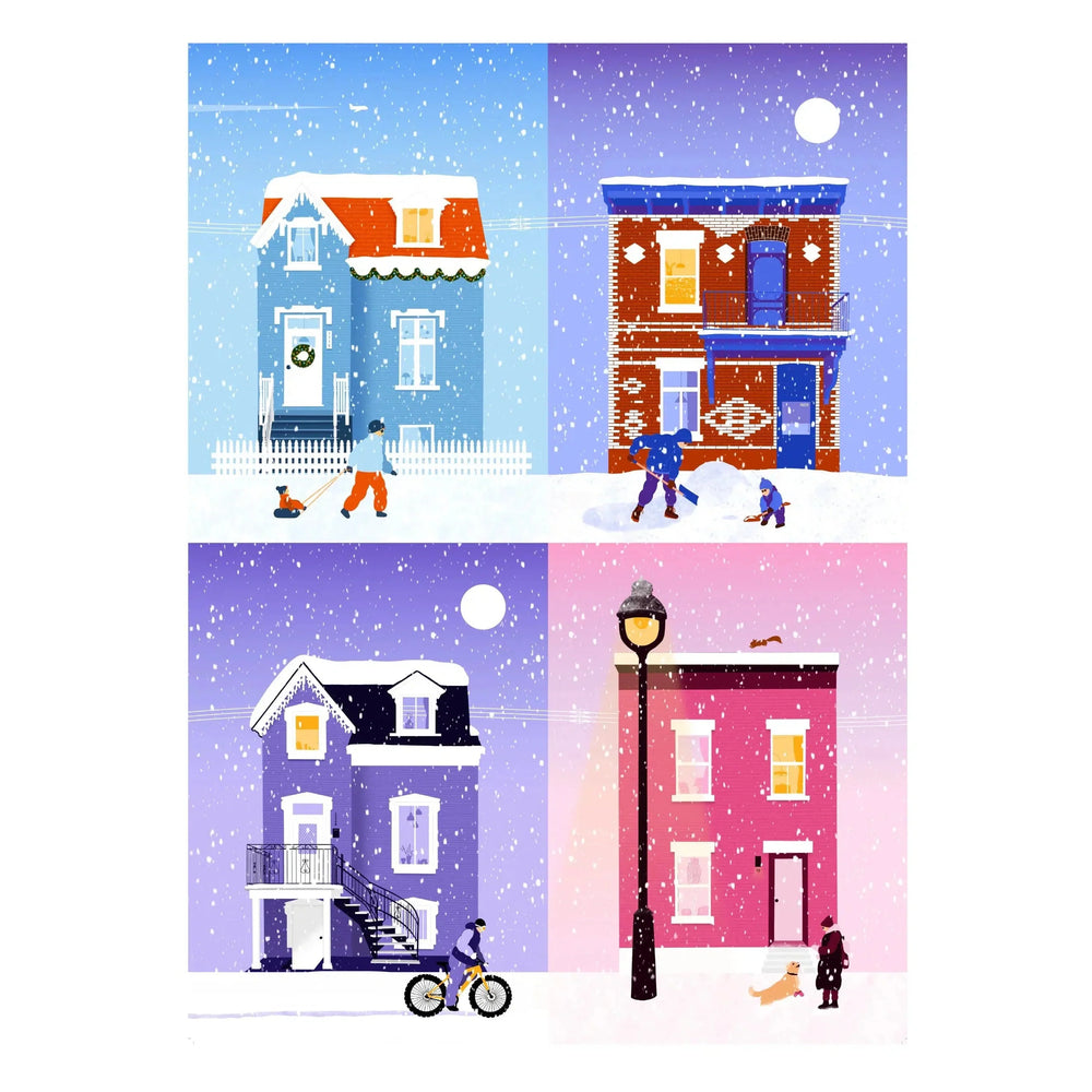 Snowy in Montreal 1000 Piece Jigsaw Puzzle Holiyay (ONLINE ORDER ONLY)