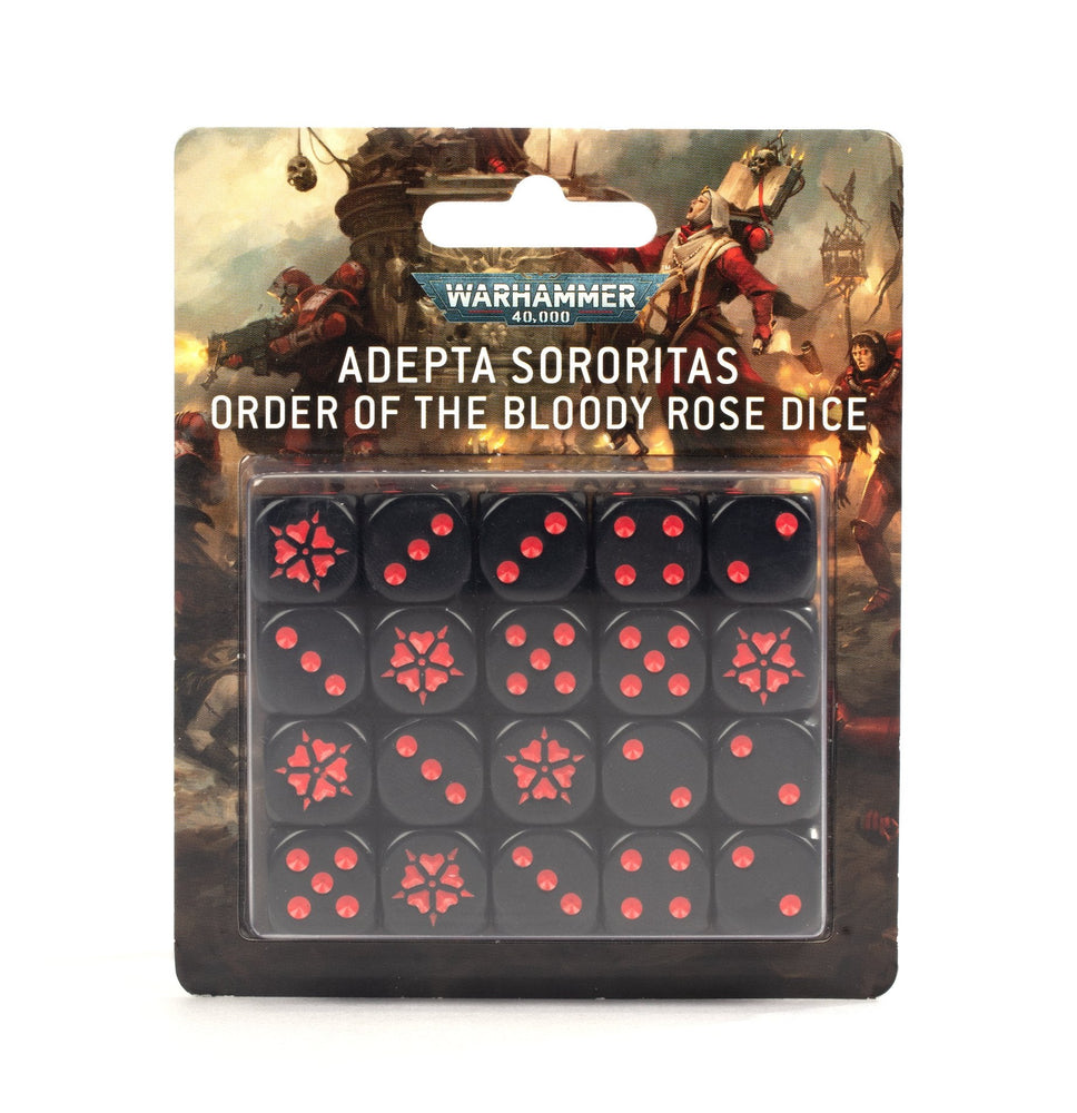 Warhammer 40K: Adepta Sororitas - Order of The Bloody Rose Dice Set (ONLINE ORDER ONLY)