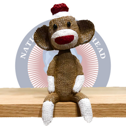 Sock Monkey Mantle Mates Sitting Bobblehead (ONLINE ORDER ONLY)