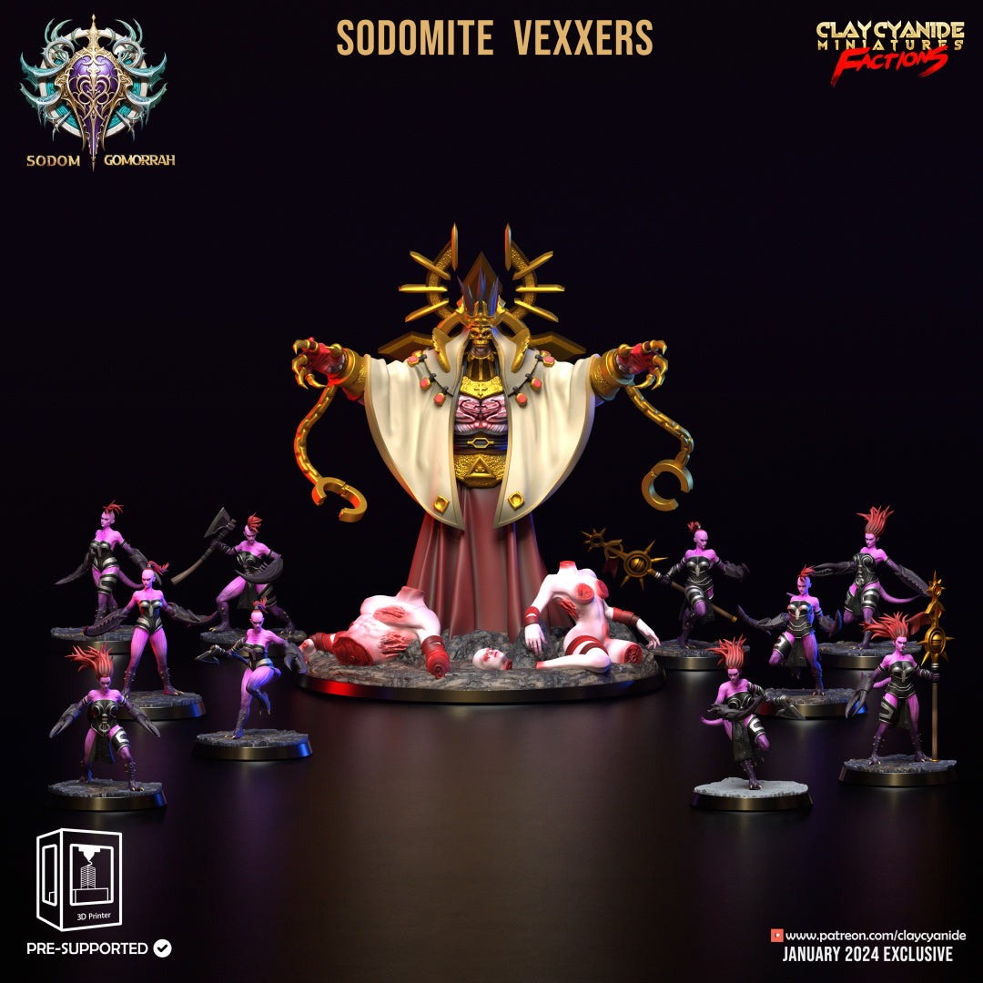 3D Printed Clay Cyanide Sodomite Vexxers FACTION 28 32 mm D&D (Online Only)