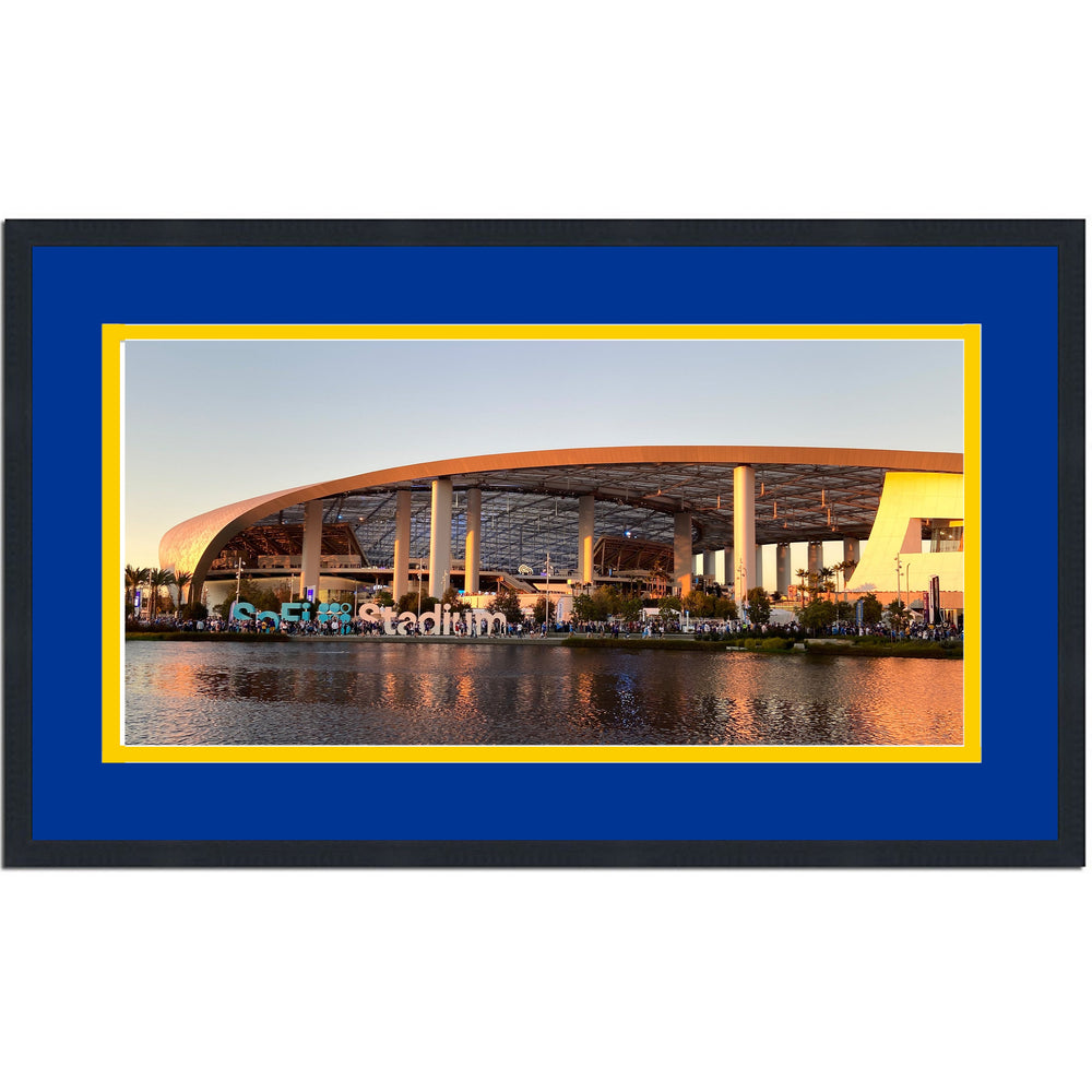 Framed SoFi Stadium Los Angeles Rams 16x24 Football Photo Professionally Matted (ONLINE ORDER ONLY)