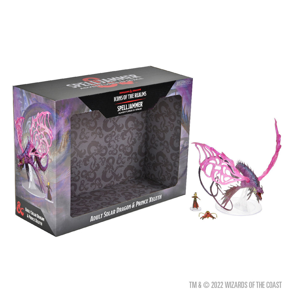 D&D: Icons of the Realms -  Spelljammer Adventures in Space - Adult Solar Dragon & Prince Xeleth (ONLINE ORDER ONLY)