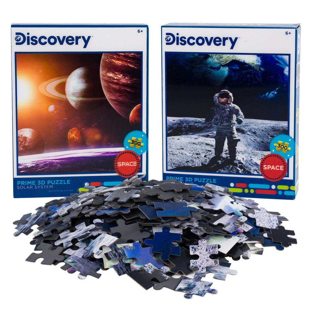 Solar System & Astronaut Set of 2 300 Piece Lenticular Jigsaw Puzzles Prime 3D (ONLINE ORDER ONLY)