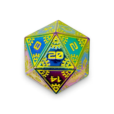 Space Dice Meteor Runestones™ - 25mm D20 - Solar Flare (Online Only)