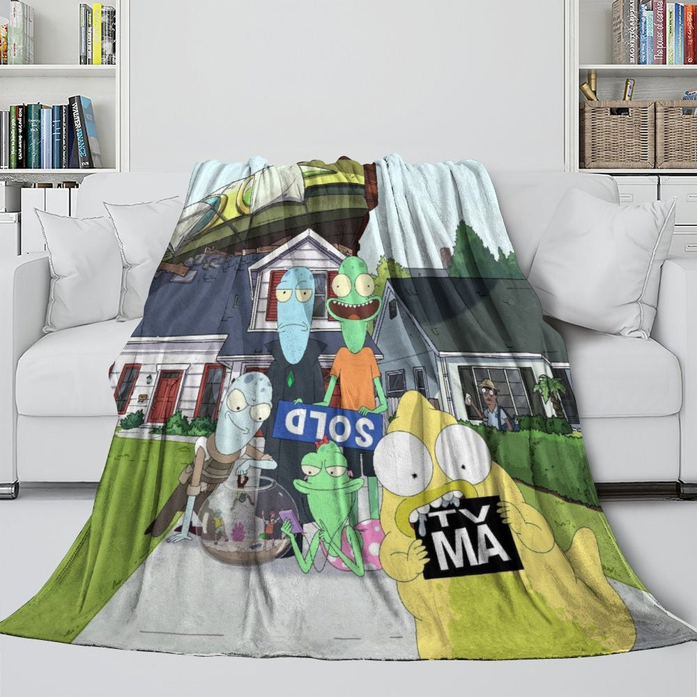 Solar Opposites Blanket Flannel Throw Kids Room Decoration (ONLINE ORDER ONLY)