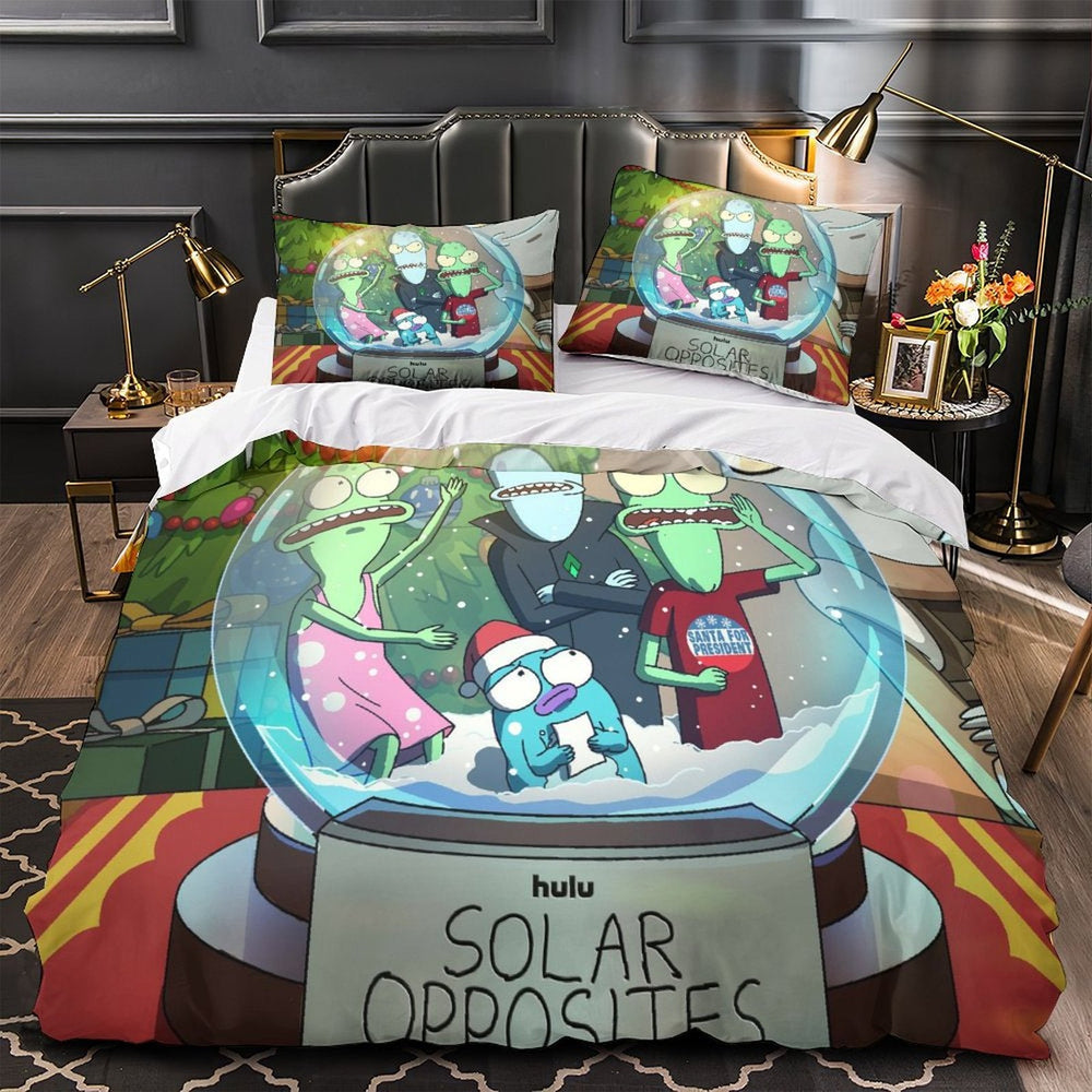 Solar Opposites Duvet Cover Pattern Bedding Set Without Filler (ONLINE ORDER ONLY)