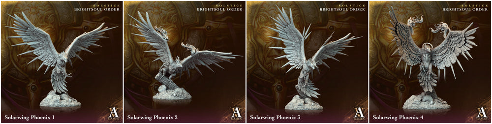 3D Printed Archvillain Games Solarwing Phoenix Solstice Ray of Sol Myr 28 32mm D&D (Online Only)
