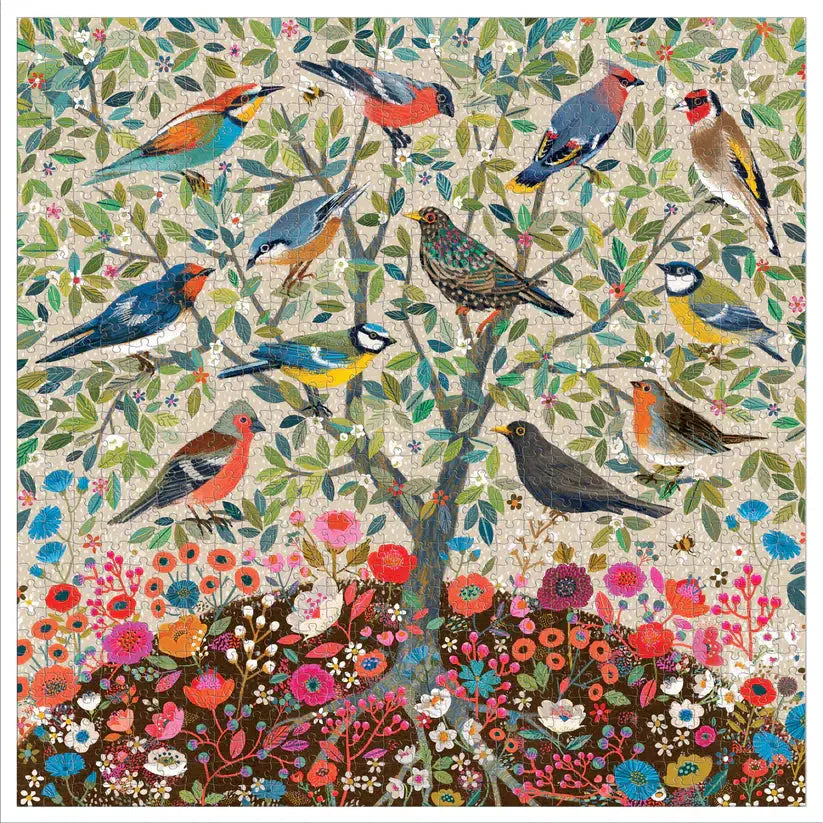 Songbirds Tree 1000 Piece Jigsaw Puzzle eeBoo (ONLINE ORDER ONLY)
