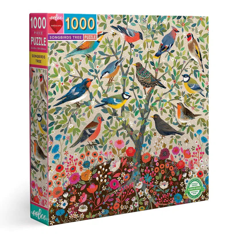 Songbirds Tree 1000 Piece Jigsaw Puzzle eeBoo (ONLINE ORDER ONLY)