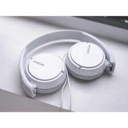 Sony ZX Series Wired On-Ear Headphones, White MDR-ZX110 (Online Order Only)