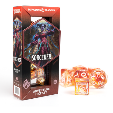 D&D Adventure Dice Set - Sorcerer Edition | Orange 16pc Collection (ONLINE ORDER ONLY)