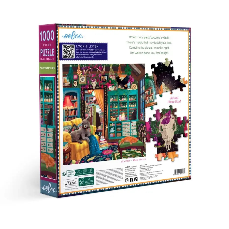 Sorcerer's Den 1000 Piece Jigsaw Puzzle eeBoo