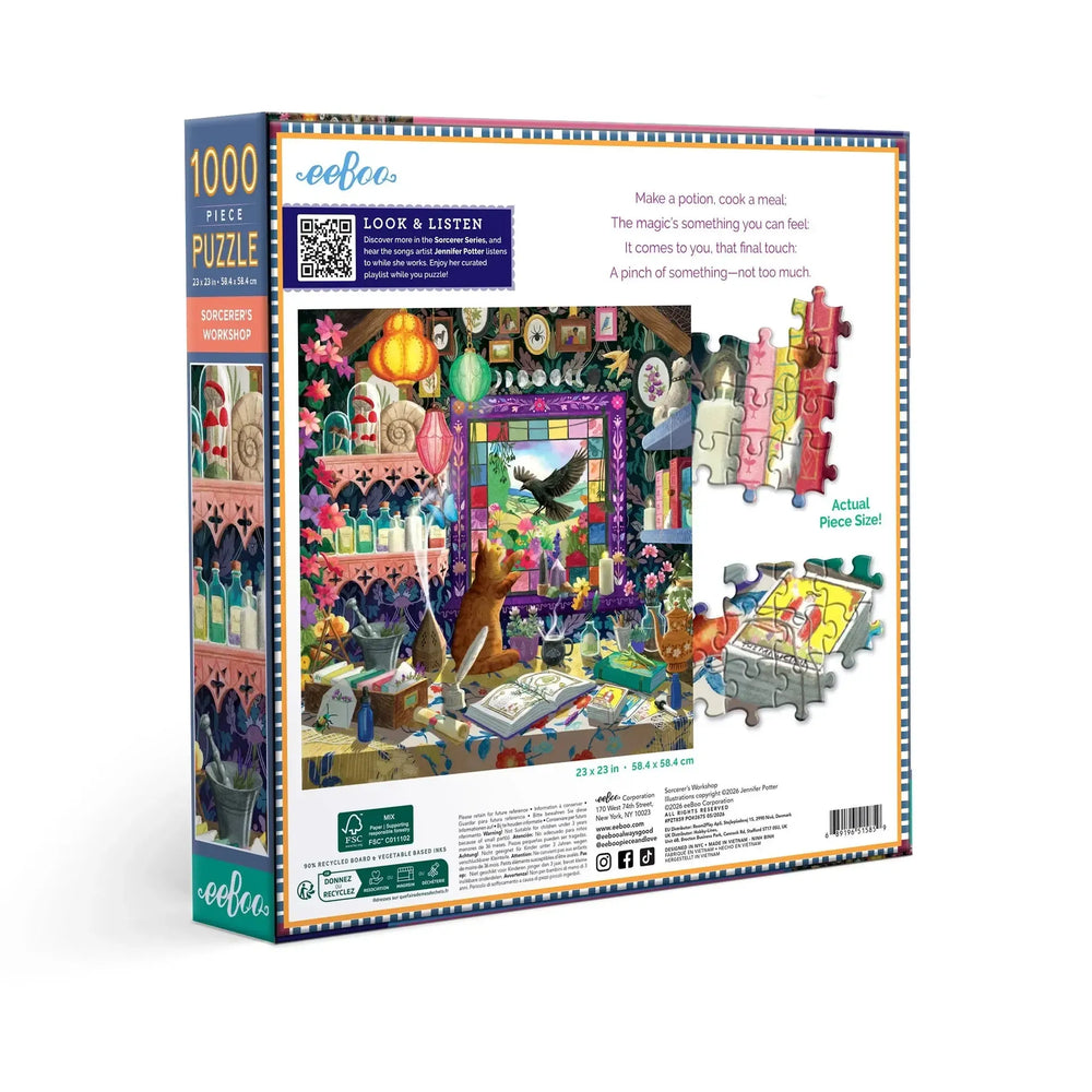 Sorcerer's Workshop 1000 Piece Jigsaw Puzzle eeBoo (ONLINE ORDER ONLY)