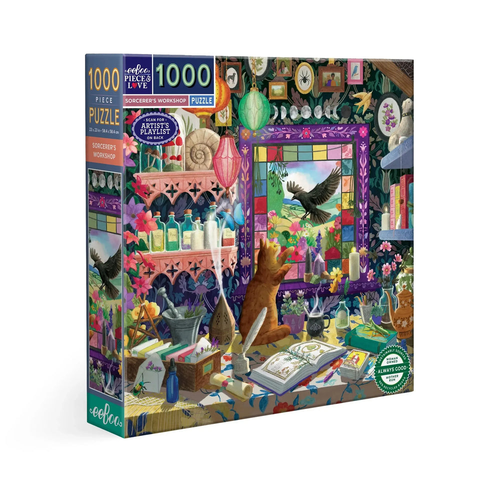Sorcerer's Workshop 1000 Piece Jigsaw Puzzle eeBoo (ONLINE ORDER ONLY)