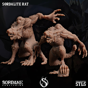 3D Printed Sordane Publishing Sordalite Rat AC Adventure From Sewer to Sky 28 32mm D&D (Online Only)