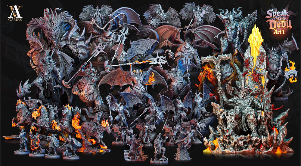 3D Printed Archvillain Games Phlegethian Imp Speak of the Devil Act I 28 32mm D&D (Online Only)