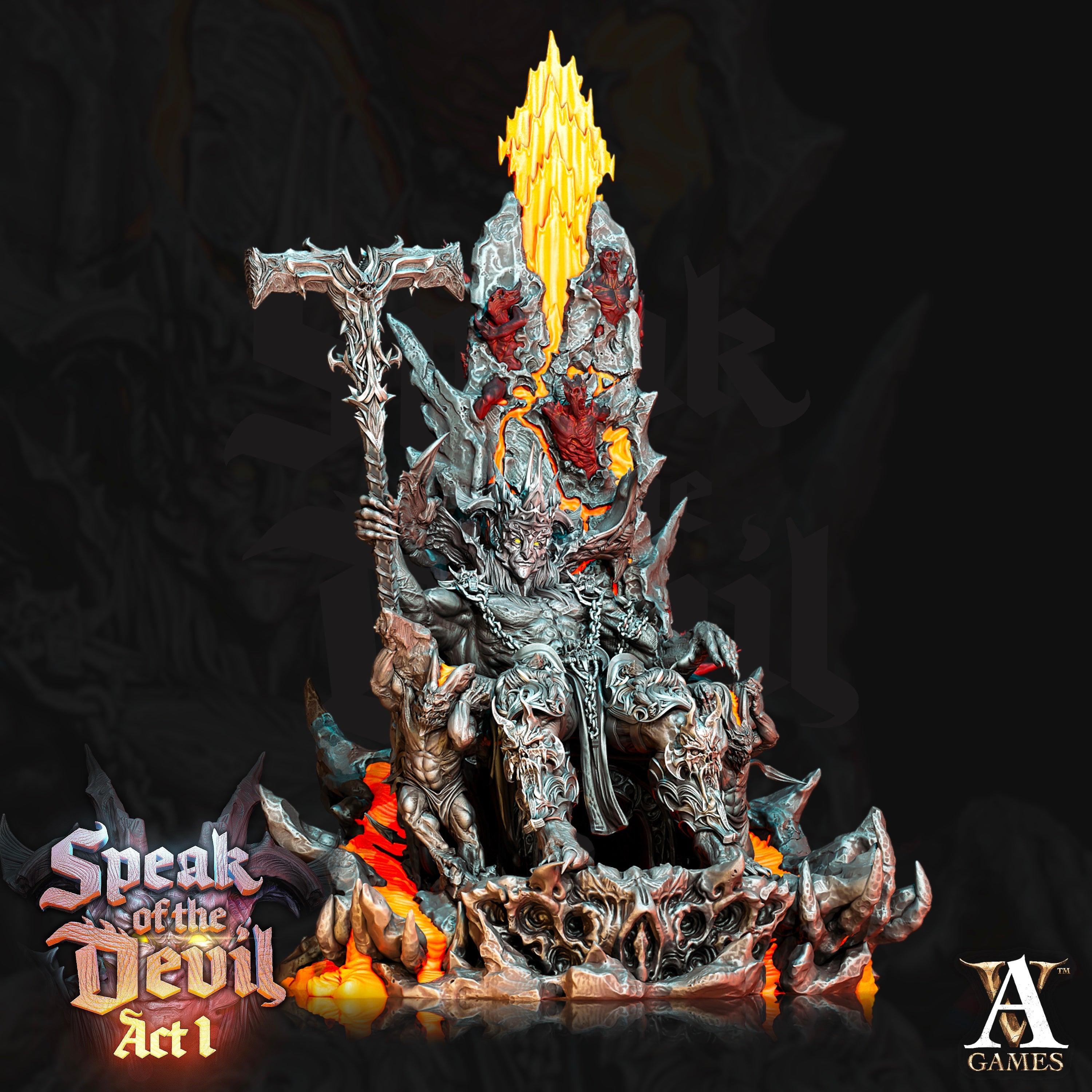 3D Printed Archvillain Games Asmodeus Speak of the Devil Act I 28 32mm D&D (Online Only)