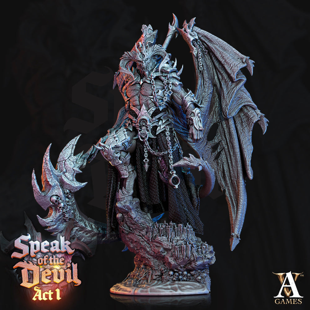 3D Printed Archvillain Games Azael Pit Lord Speak of the Devil Act I 28 32mm D&D (Online Only)