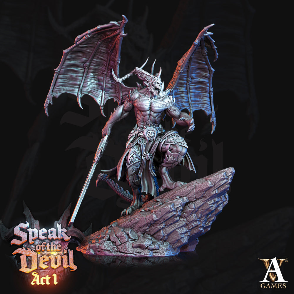 3D Printed Archvillain Games Horned Devil Speak of the Devil Act I 28 32mm D&D (Online Only)