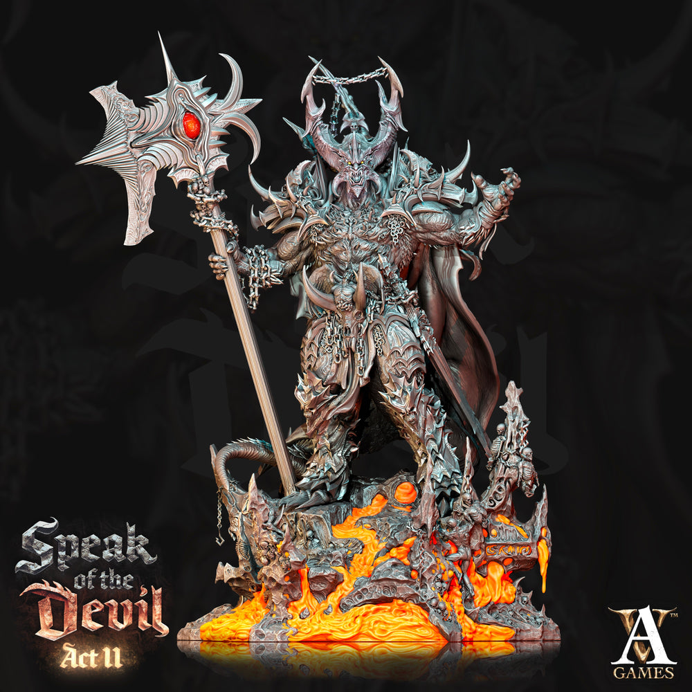 3D Printed Archvillain Games Astaroth Archdevil of Wrath Speak of the Devil Act II 28 32mm D&D (Online Only)