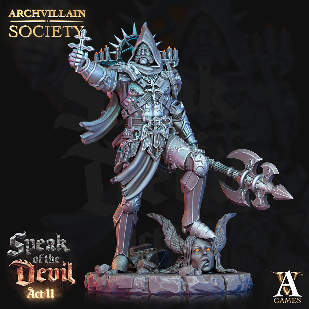 3D Printed Archvillain Games Archvillain Society Vol XIII Evgen Yegorov - Demon Hunter Inquisitor 28mm 32mm D&D (Online Only)