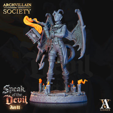 3D Printed Archvillain Games Archvillain Society Vol XIII Jillian Redsoul - Spiritbinder 28mm 32mm D&D (Online Only)
