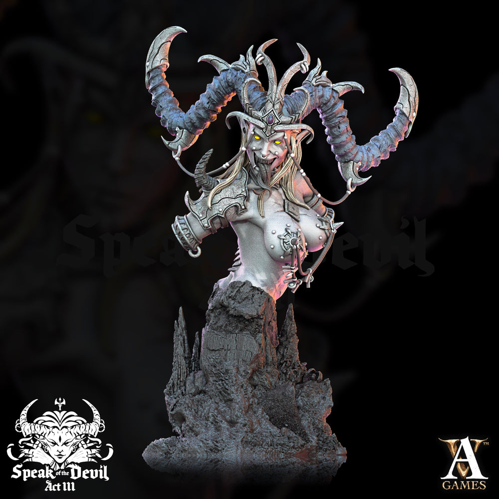 3D Printed Archvillain Games Illyra'Vash The First Harlot Bust Speak of the Devil Vol. III 28 32mm D&D (Online Only)