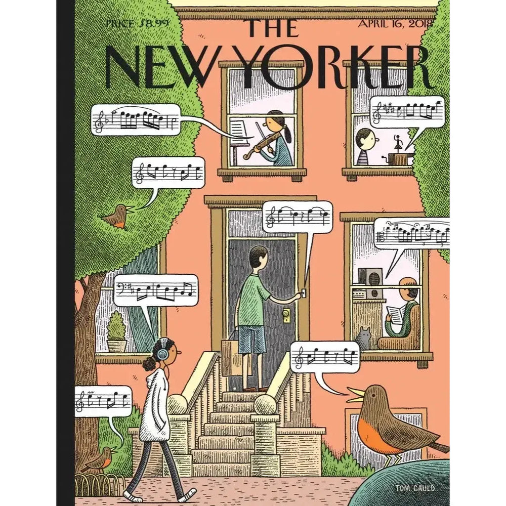 Soundtrack to Spring The New Yorker 100 Piece Mini Jigsaw Puzzle NYPC