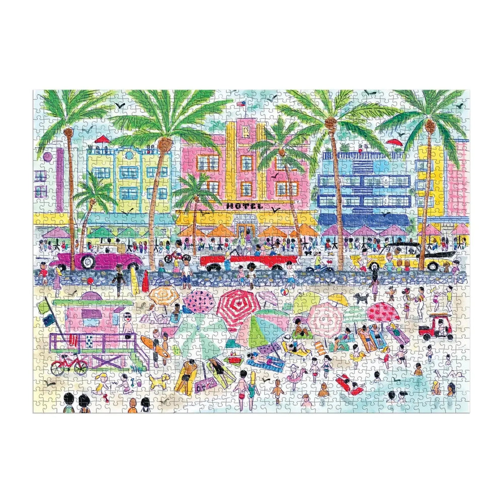 South Beach Miami 1000 Piece Jigsaw Puzzle Galison